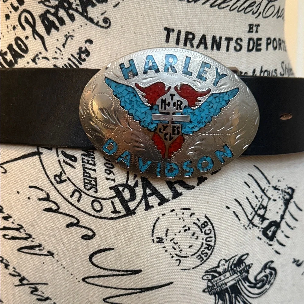 Black leather Belt - Picture 1 of 3